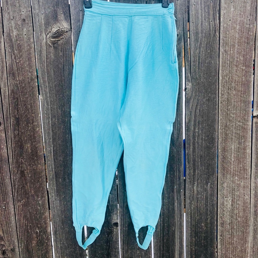 Vintage 1980’s Sostanza Pants - Teal - Super Soft!
